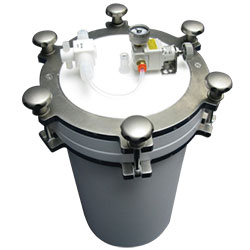 Full PTFE Dispense Vessel including: